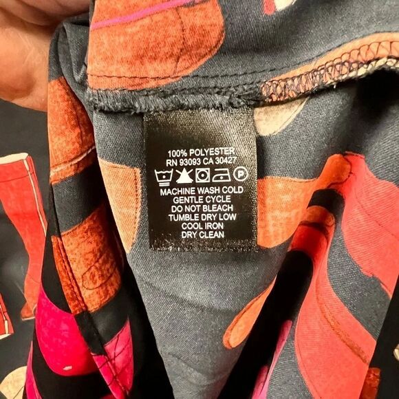 NWOT NIC+ZOE These Boots Printed Blouse Size Small (Runs big) #002 - Picture 4 of 13